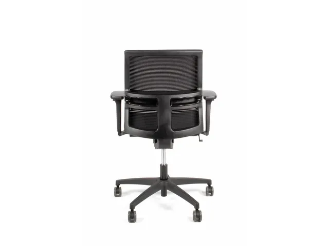 Bureaustoel EN1335 Linea Omnia 02 zwart/zwart met 3D armleuning