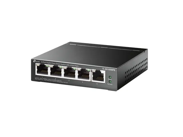 TP-Link TL-SG105MPE, L2, Gigabit Ethernet (10/100/1000), Power over Et