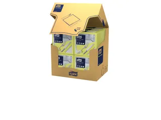 Tork 477910 Soft Dinnerservet Advanced Limoen 39x39cm - 3