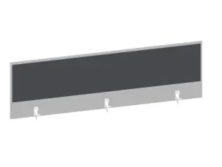 baliepaneel bureau aanbouw achter MP-lichtgrijs antraciet 1600mm - 1