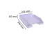 Brievenbak COMBO Pas tel mauve glossy