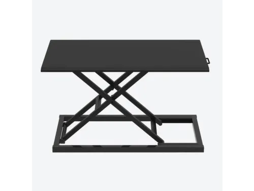 hvst. bureau-opzetelement,HxBxD 70-400x740x450mm,blad zwart
