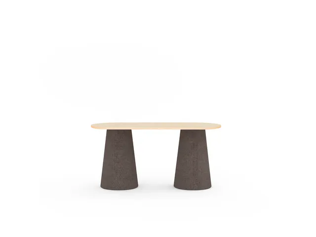 Vergadertafel Rocada Tava dubbel 220x95cm hoog beuken