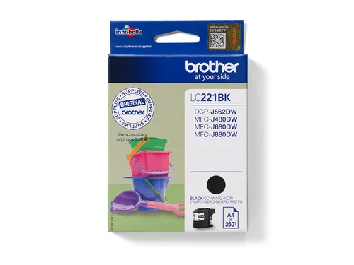 Inktcartridge Brother LC-221 zwart