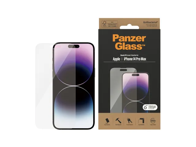 PanzerGlass Screen Protector iPhone 14 Pro Max | Classic Fit, Apple