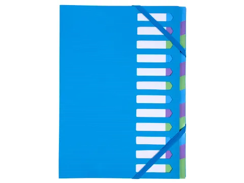 Sorteermap Harmonika 12vak CAMP.NEON bl.