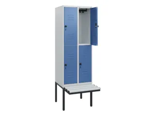Dubbeldekse dekenkist,HxBxD 1950x600x815mm,2x2vak.,vak B 300mm - 2