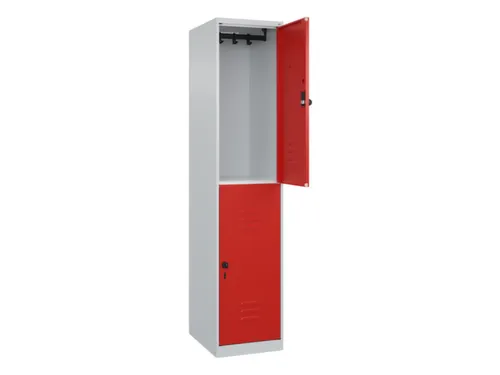 dubbeldekse locker,HxBxD 1850x400x500mm,1x2vak.,vak B 400mm