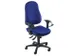 bureaustoel,synchroonmech.,zitting stof blauw,zitting H 420-550mm