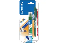 gelroller Frixion Ball groen, blister van 4