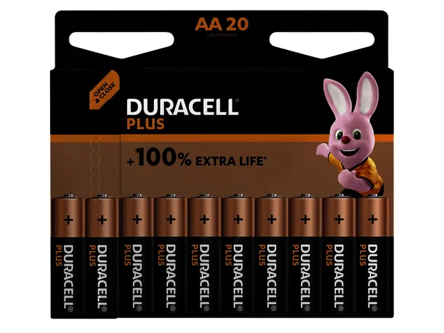 Batterij Duracell Plus 20xAA