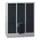 lockerkast,HxBxD 1187x900x500mm,3x3vakken,RAL7035,front RAL7016