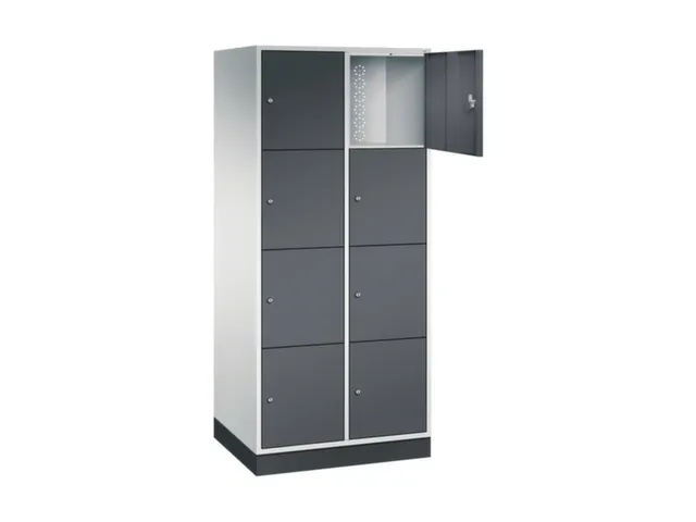 grootvolume-lockersysteem,RAL 7035/RAL 7021,HxBxD 1950x820x600mm
