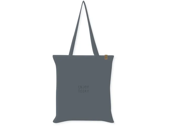 Schoudertas Soft Scenes blauw 100% katoen 35x31,5cm