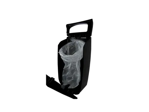 Afvalbak 25 Liter Rvs Kunststof Zwart