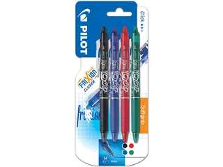Gelroller Pilot Frixion Ball Clicker 07 Medium Assorti blister 4 stuks - 1
