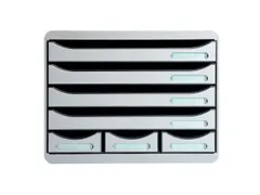 Store-box Mini Ladenblok 7 Laden Grijs