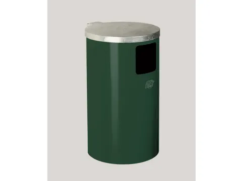 Afvalverzamelaar Wand-/Buisbevestiging 30 Liter Verzinkt Romp Ral6001