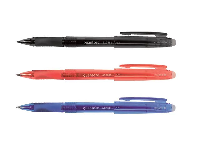 Gelschrijver Quantore erasable 0.7mm blauw