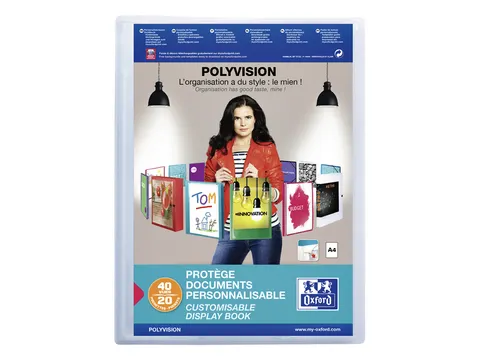 Showalbum Oxford Polyvision A4 20-tassen PP transparant