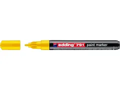 Paintmarker edding 791 alcoholbasis 1-2mm geel