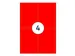 Etiket 105x148mm Fluor Rood 100 Vel