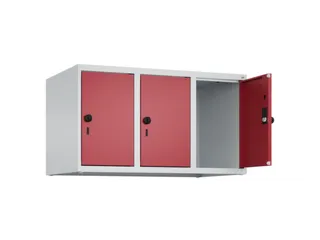 opzetkast,v. locker,3vak.,vak B 300mm,HxBxD 500x900x500mm,vleugeldeur - 2