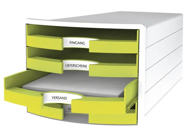 Ladekast HAN Impuls met 4 open laden geel