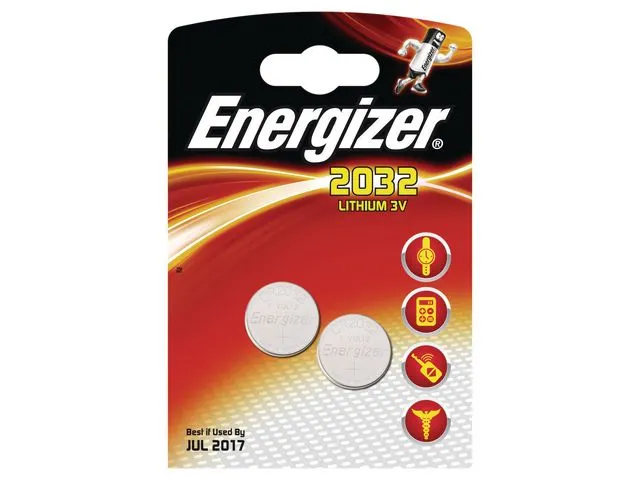 CR2032 Knoopcel Batterij, diameter 20 mm, 3 V