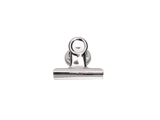 Papierklem MAUL Bulldog met magneet 52mm capaciteit 20mm zilver - 1