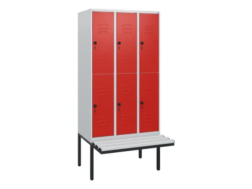 Dubbeldekse dekenkist,HxBxD 1950x900x815mm,3x2vak.,vak B 300mm