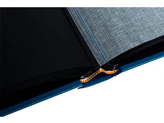 Fotoalbum Exacompta 29x32cm 60 zwarte pagina's Néo Déco blauw - 5