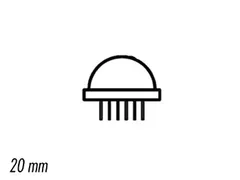 Jumbo LED 20mm Rood Diffuus