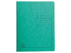 Map glanskarton 355g met veer A4 groen