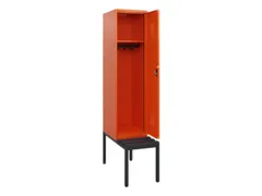locker met bank,HxBxD 1950x400x815mm,1vak,vak B 400mm,cilinderslot