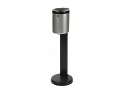 Staande asbak,H 825mm,staal,romp nieuw zilver