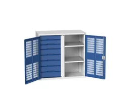 universele kast,HxBxD 1000x1050x550mm,2xStalen bodem,8lade(n)