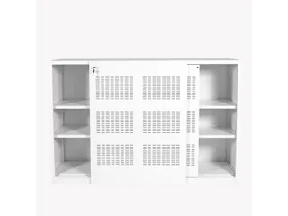 Schuifdeurkast Claudius N 180x120x45cm Wit Enkelzijdig - 1