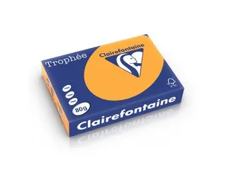 Trophée Pastel gekleurd papier A4 80 gram 500vel Oranje - 1