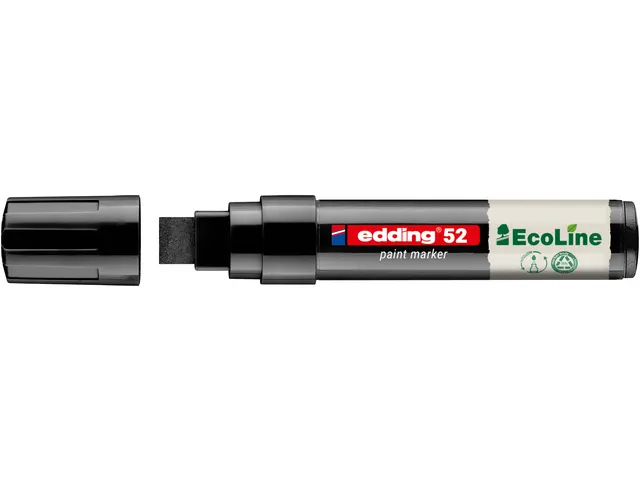 Paintmarker edding 52 EcoLine op waterbasis 4-15mm zwart