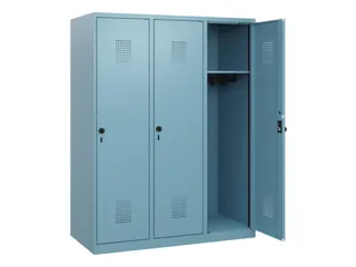 schoollocker,HxBxD 1530x1200x500mm,3vak,vak B 400mm,draaigrendel - 1