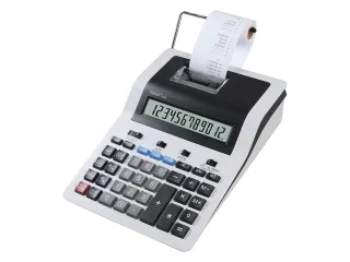 Calculator Rebell-PDC30-WB wit-zwart print - 1