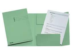 Dossiermap Esselte A4 3 kleppen manilla 275gr groen