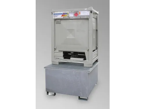 Opvangbak 1x Ibc Opvangvol. 1000l Staal 795x 1300x 1360mm Ral 5015