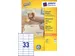 Etiket Avery Zweckform 3421 70x25.4mm wit 3300stuks