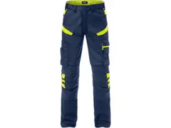Fristads 129482 werkbroek, marineblauw/geel, maat 23, per stuk