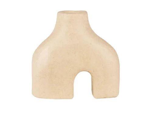 Figuur Décopatch vaas dubbele voet 19x7x18cm