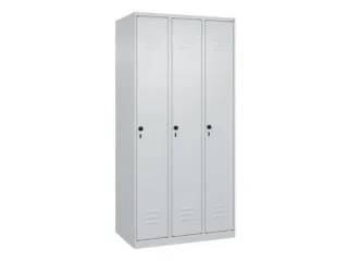 locker,HxBxD 1850x900x500mm,3vak,vak B 300mm,draaigrendel - 1