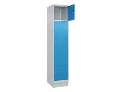 lockerkast,HxBxD 1950x400x500mm,1x5vakken,vak B 400mm,cil.-slot,sokkel