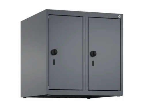 opzetkast,v. locker,2vak.,vak B 250mm,HxBxD 500x500x500mm,vleugeldeur